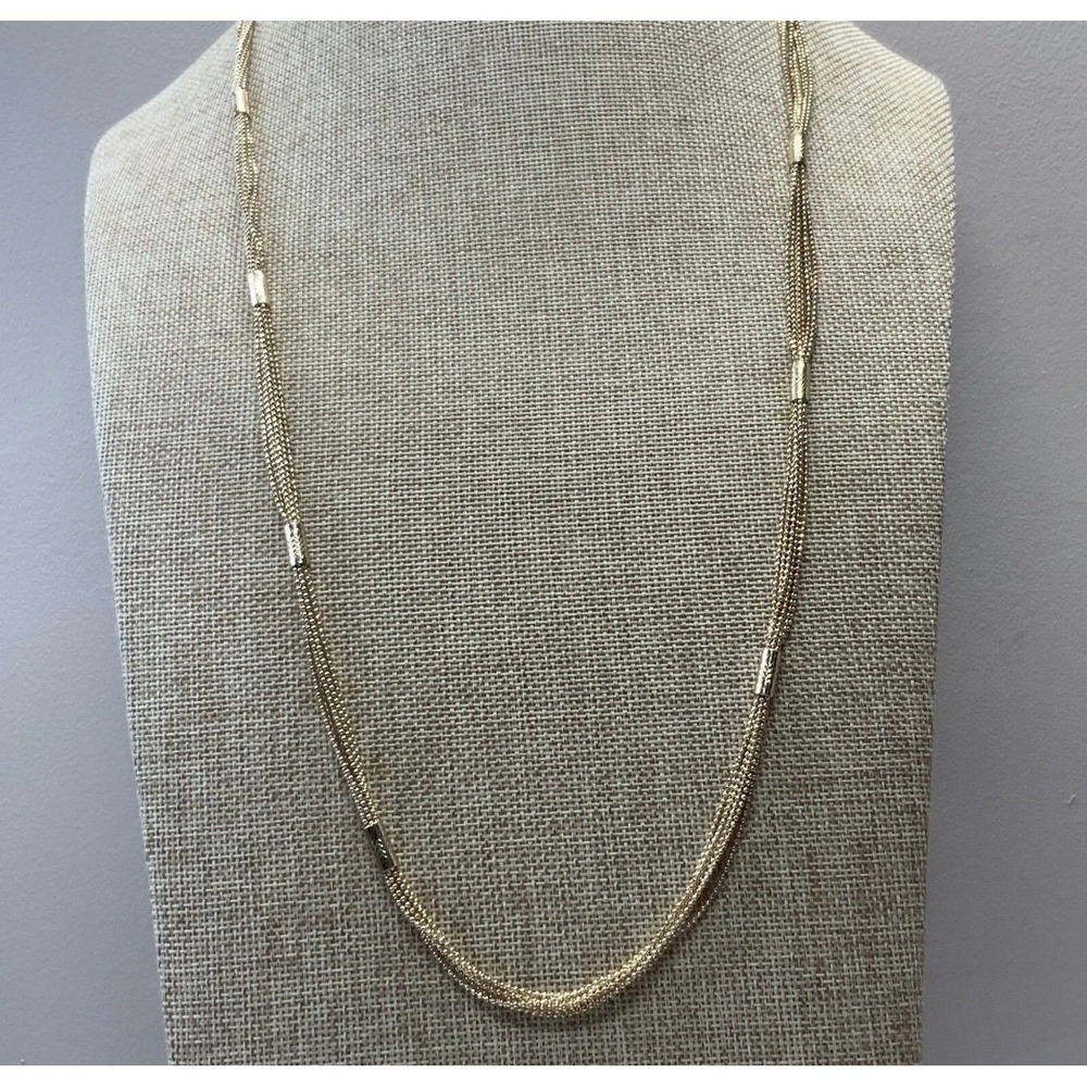 Monet Multi-Strand Necklace Womens OS Gold Tone Ball Chain Layered